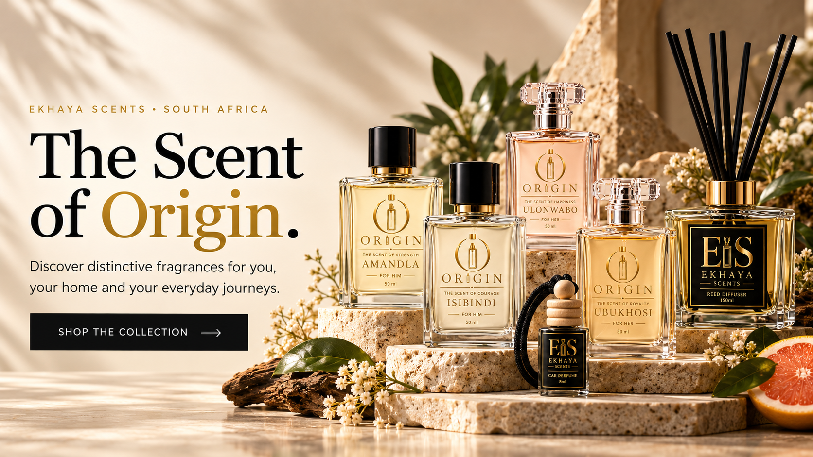 Ekhaya Scents fragrance collection